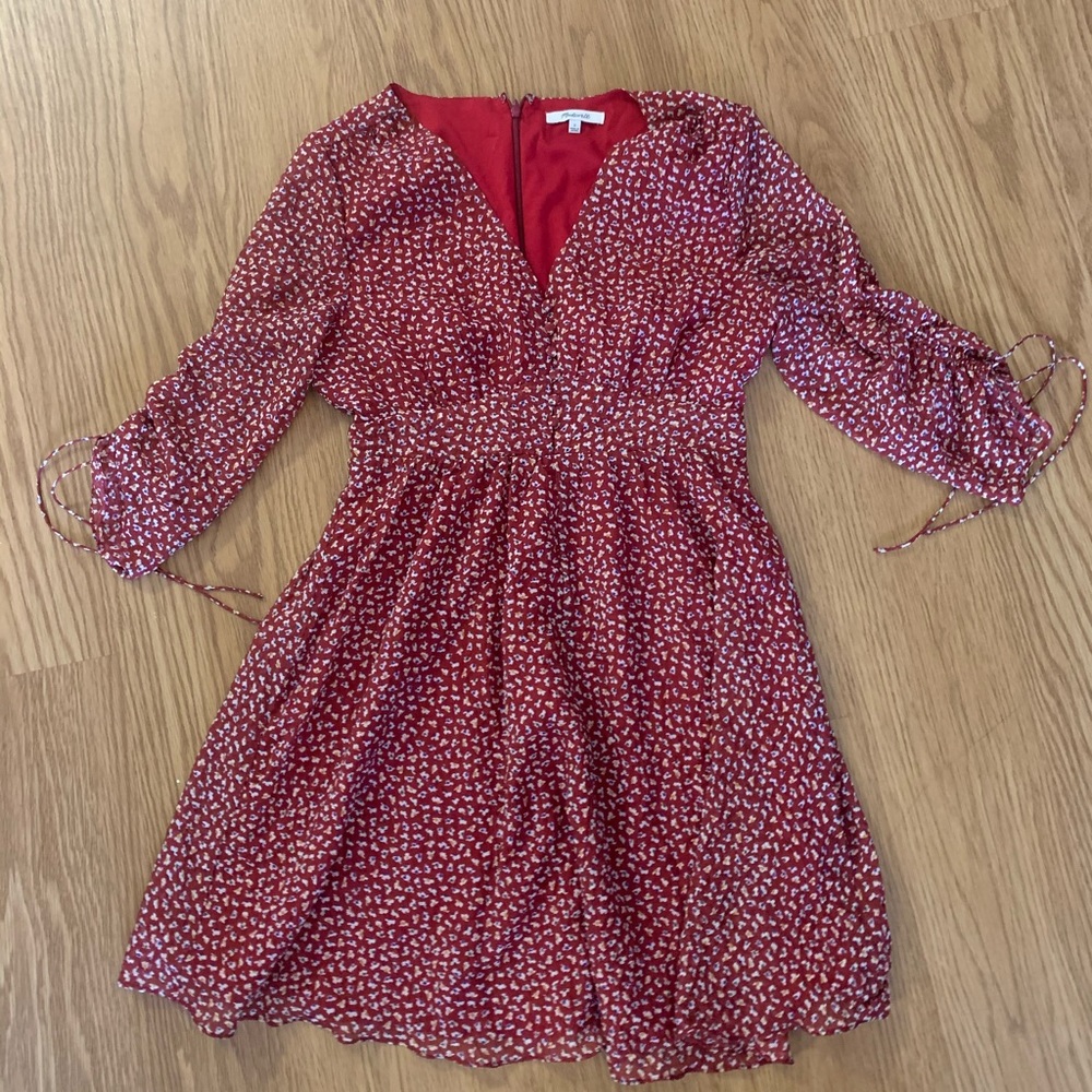 Madewell Starviolet Mini Dress in Ditsy Flowers